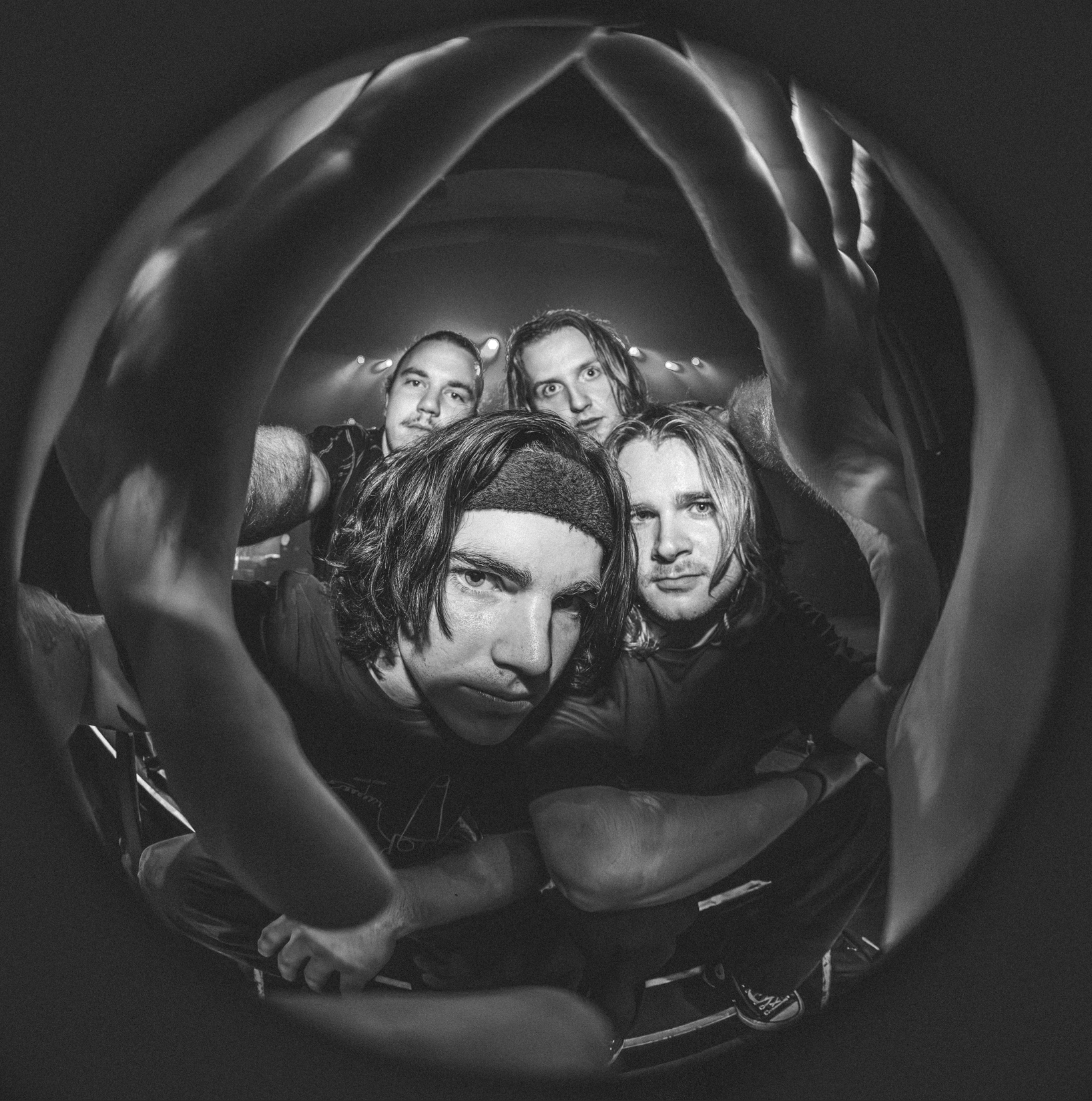 SPACE&AGES black and white fish lens photo