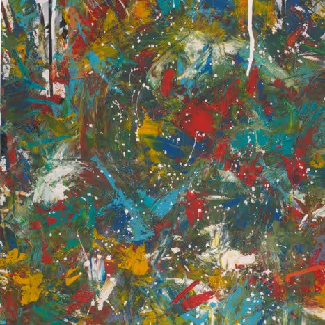 Brian John McBreaerty, 'repeating' single cover art depicting colorful abstract painting