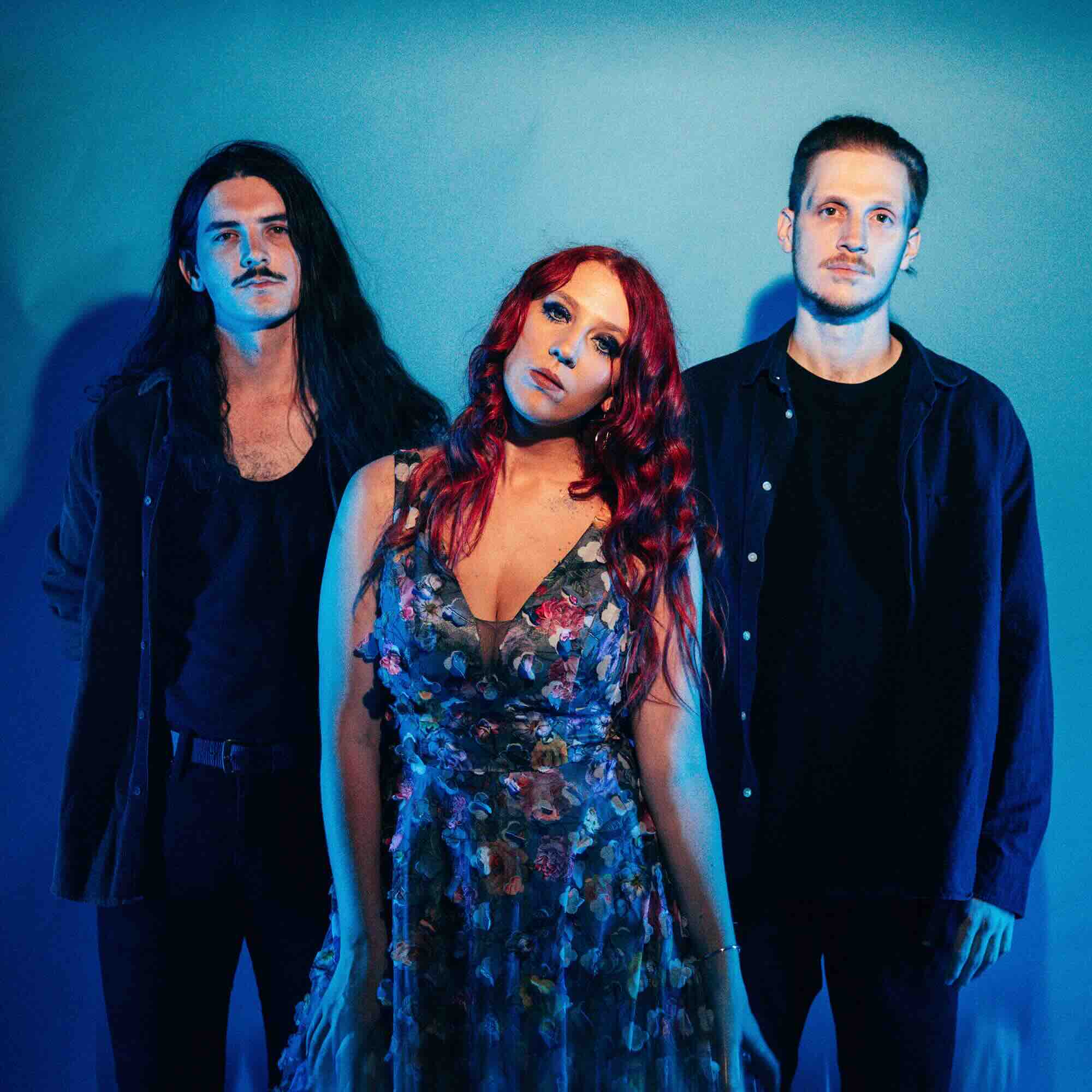 Joan & The Giants, blue-hued pr image ahead of 'Still Breathing' release