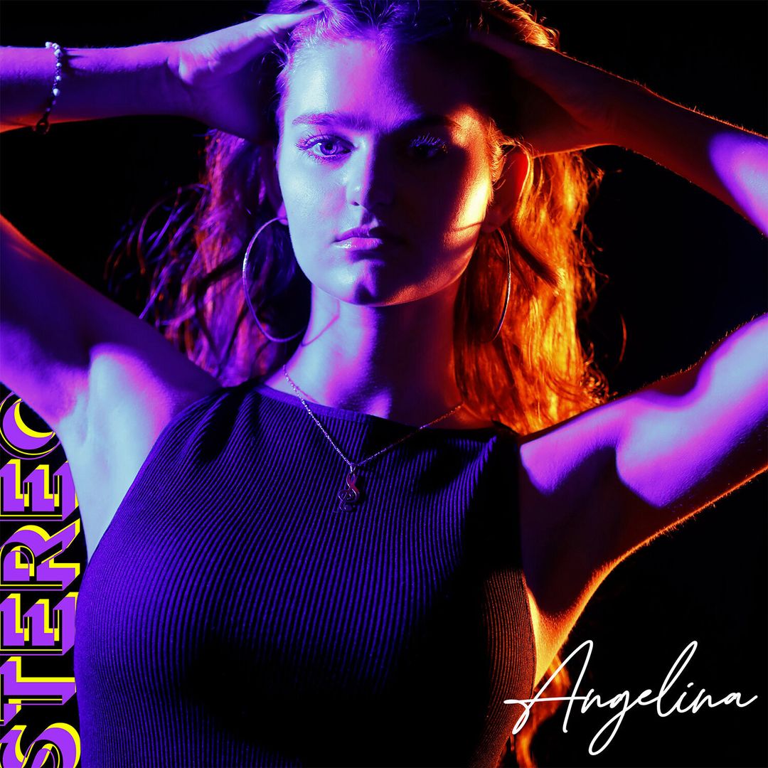 Angelina Curtis, "stereo" single cover art