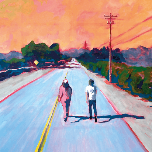 Love Axe, "blue skies above" album artwork by Christopher Noxon