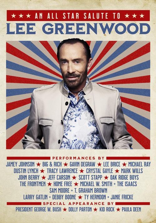 All Stars Salute to Lee Greenwood, official poster, available for streaming & downloads