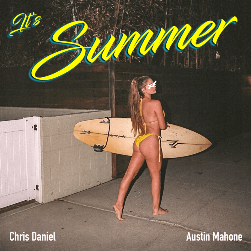 Arte de la portada del sencillo “It’s Summer” de Chris Daniel y Austin Mahone.