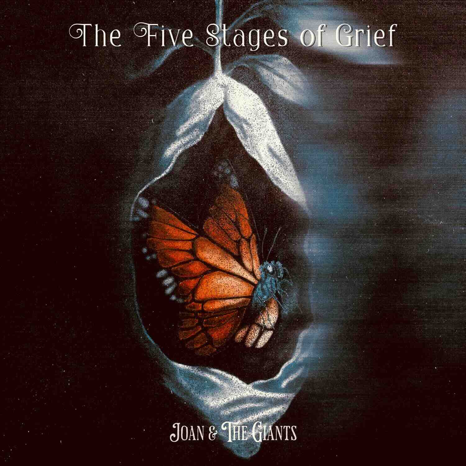 Joan & The Giants, 'The Five Stages of Grief" EP artwork, Art Credit: Emma Pace and Grace Newton-Wordsworth
