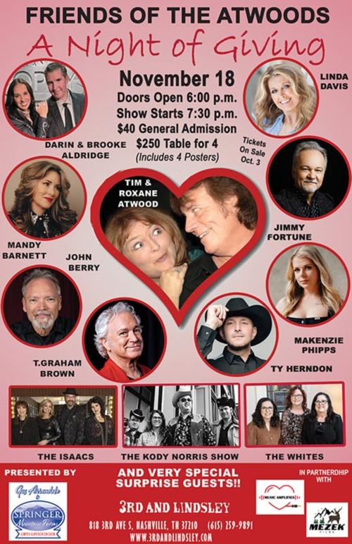 Friends Of The Atwoods: A Night Of Giving, Official Poster