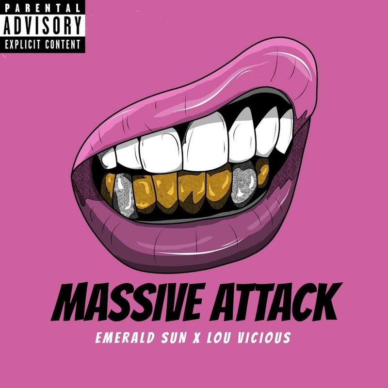 Emerald Sun, Lou Vicious "Massive Attack", single cover art