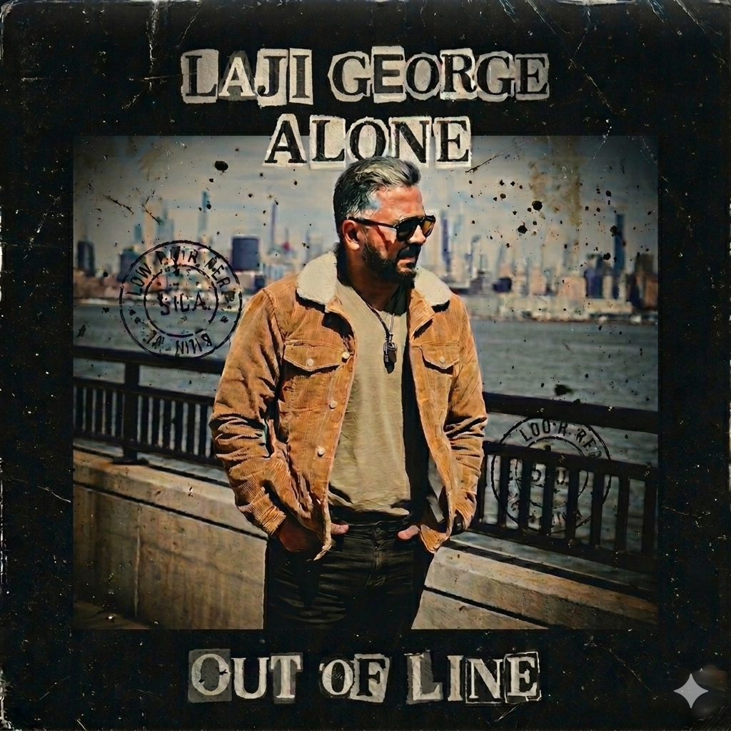 Laji George, "Out of Line", single cover art